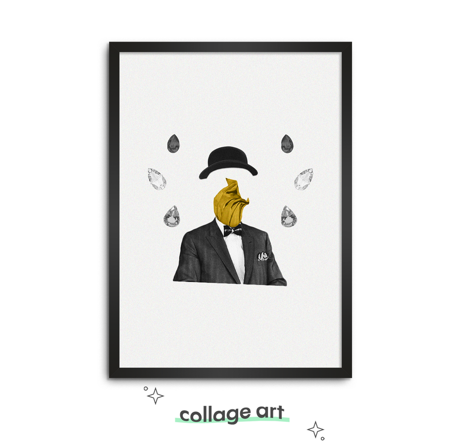 digital collage art by oeuf créatif