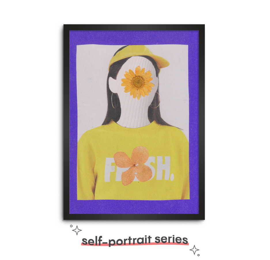 self-portrait series by oeuf créatif